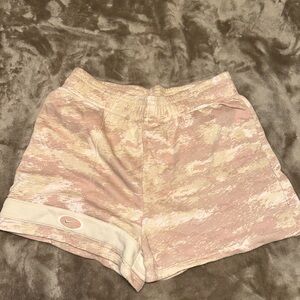 Nike Women's Pink and Cream Shorts